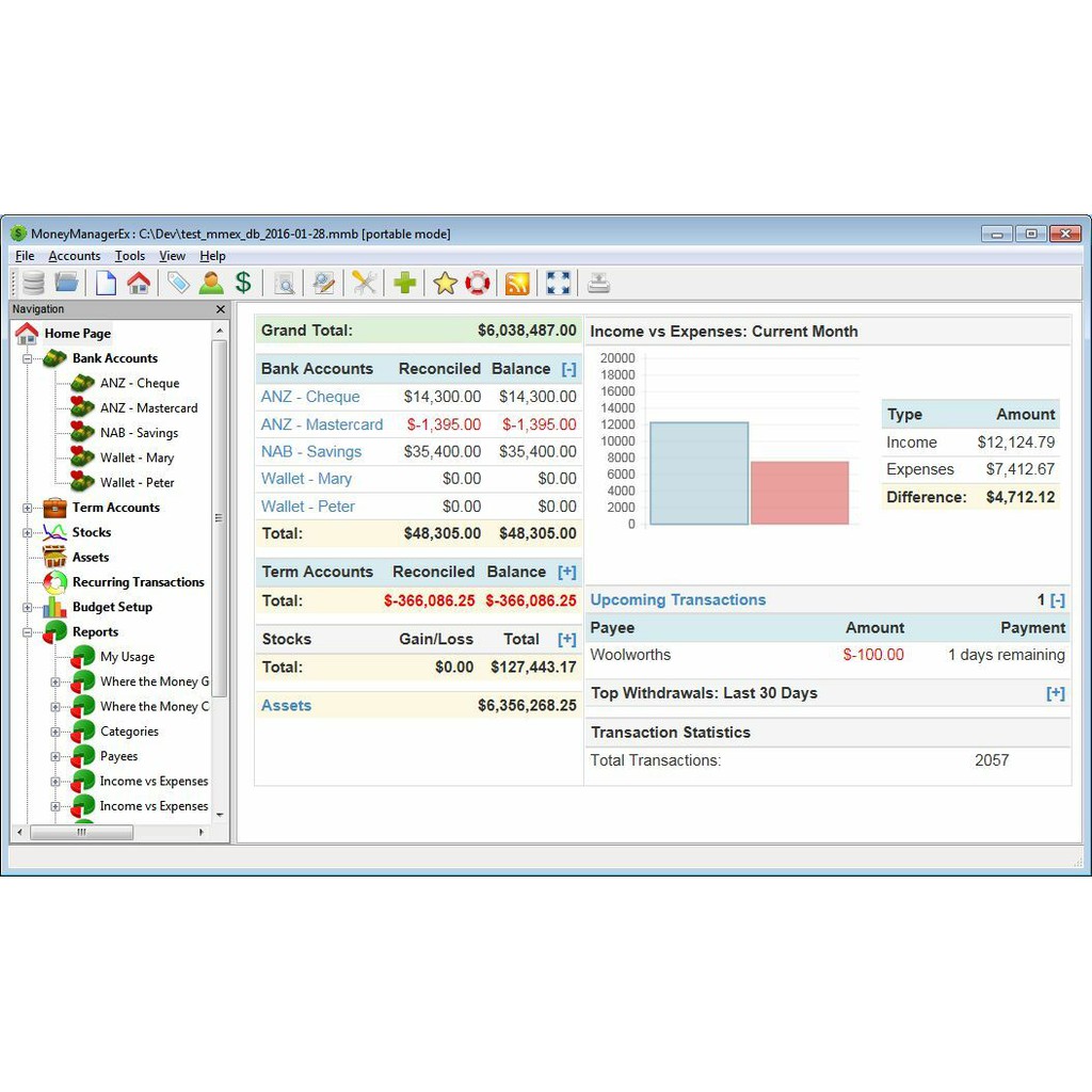 Money Manager Ex software Personal Finance and Budgeting Money Management Software Full windows version