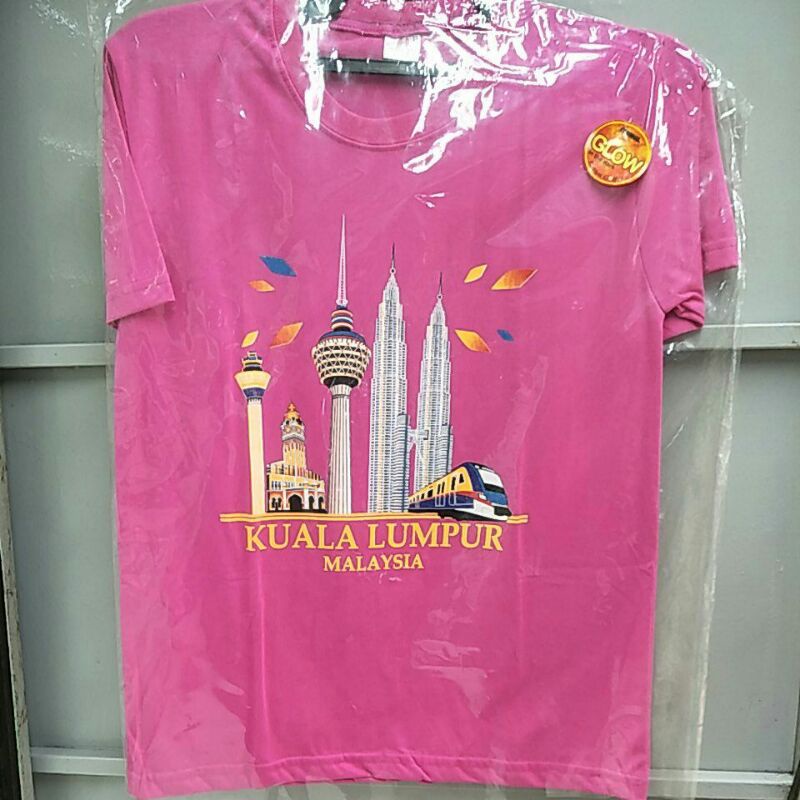 pink colour KLCC TSHIRT S,M,L,XL SIZE Shopee Malaysia