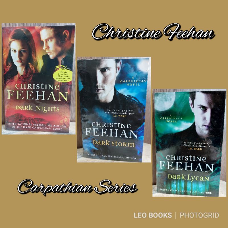 (LB) Christine Feehan's Carpathian Series - Dark Nights / Dark Storm / Dark Lycan - Paranormal Romance Fiction (USED)