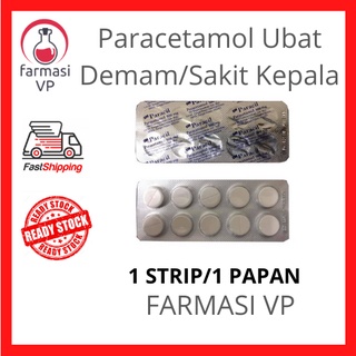 Ubat paracetamol 500mg Paracil / 10 biji Ubat demam / sakit kepala
