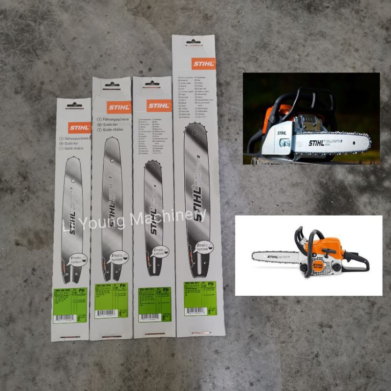 Stihl Ms170 Ms180 12 14 16 18 Guide Bar Papan Rantai Stihl 12 14 17 18 Shopee Malaysia