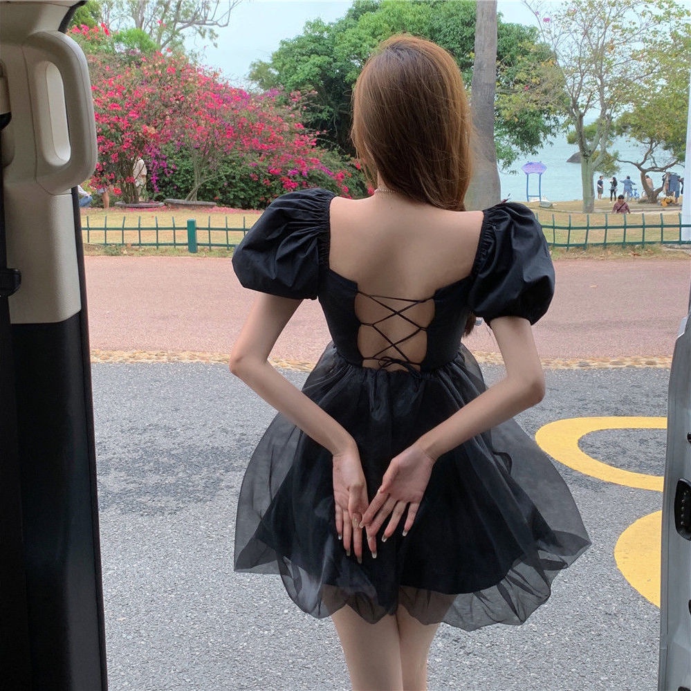 f bitter fleabane bitter fleabane skirt 2021 female waist princess dress