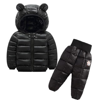 Baby Boy Winter Jacket For Kids Winter Coat With Hat Puffer Jacket Girl Warm Pants 2pcs Shopee Malaysia - puffy jacket roblox