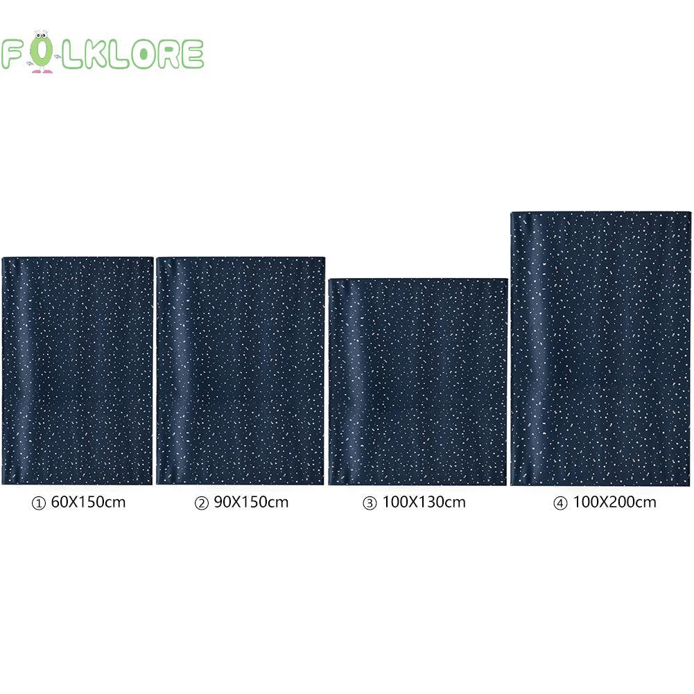 Navy Blue Silver Stars Print Self Adhesive Blinds Blackout Home
