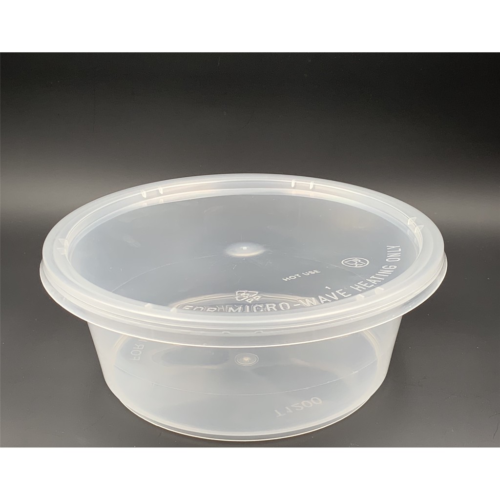 10 Round Disposable Plastic Food Container 50pcs 1000ml e T10 Shopee Malaysia