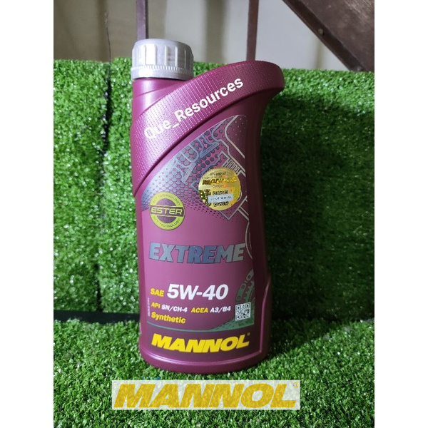 MANNOL 7915 5W40 EXTREME 1L + ESTER 100% ORIGINAL MANNOL | Shopee Malaysia