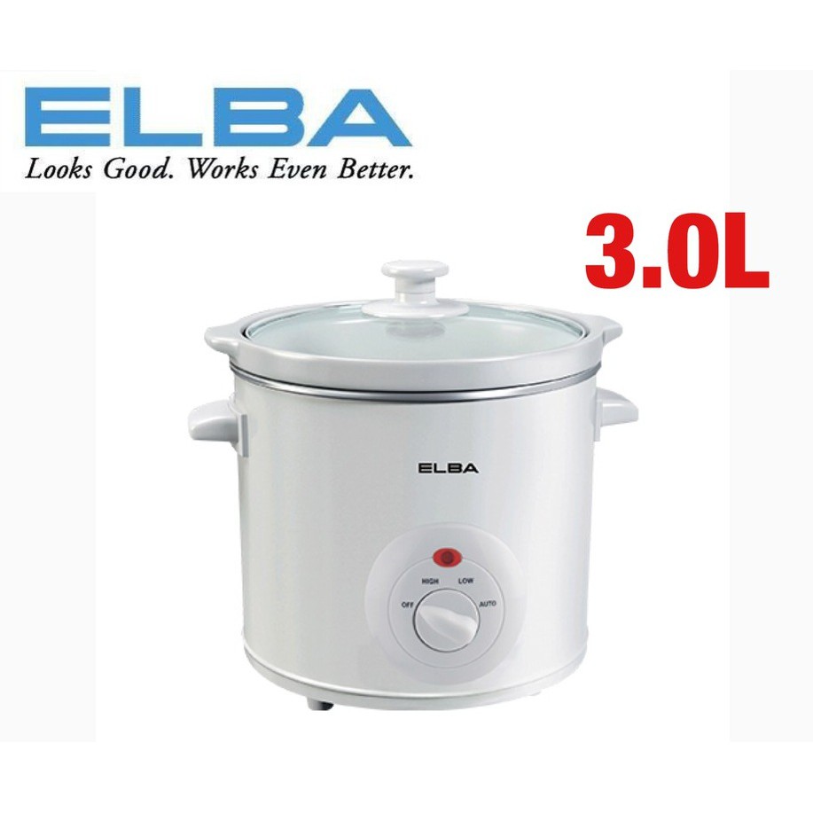 ELBA SLOW COOKER 3.0L ESCD3039(WH) Shopee Malaysia