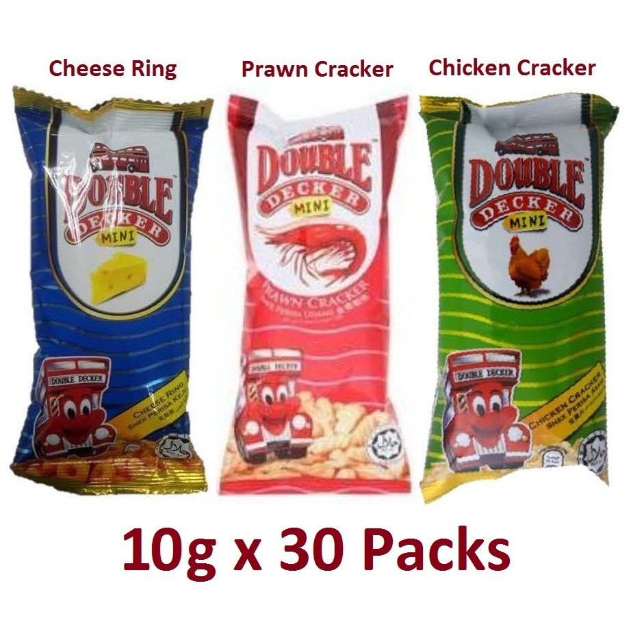 Mini Double Decker Chicken Prawn Cheese Ring 10g X 30 Packs