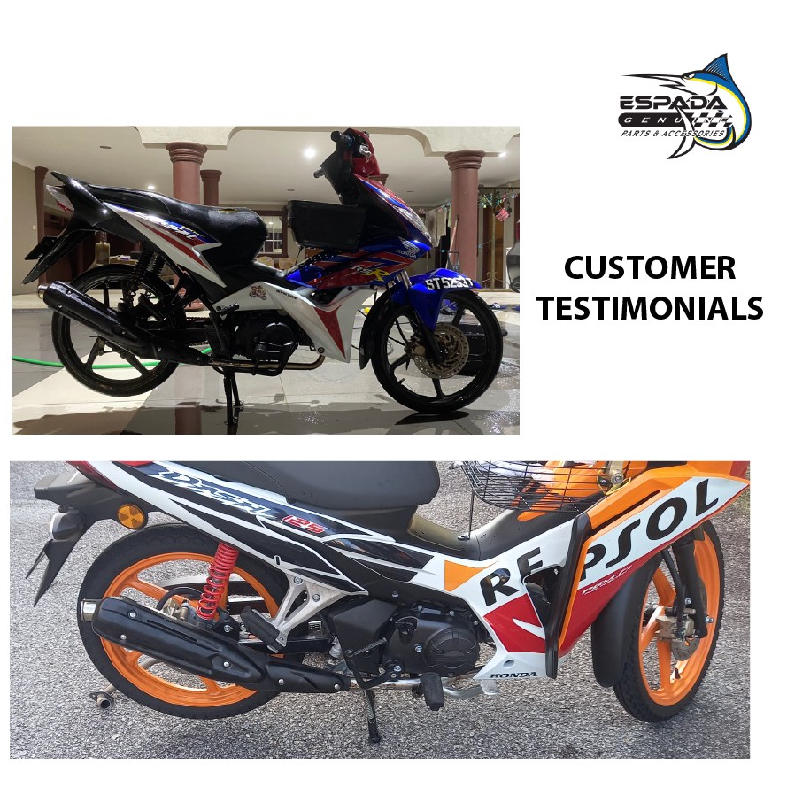 Espada Exhaust Pipe E4 - Wave 125/Wave 110/Future 125/Dash 125/110/Wave  Alpha (28 mm /25mm)