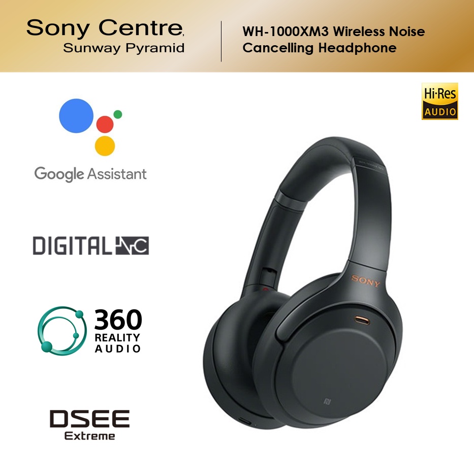 Sony WH-1000XM3 Wireless Bluetooth Noise Cancelling Headset
