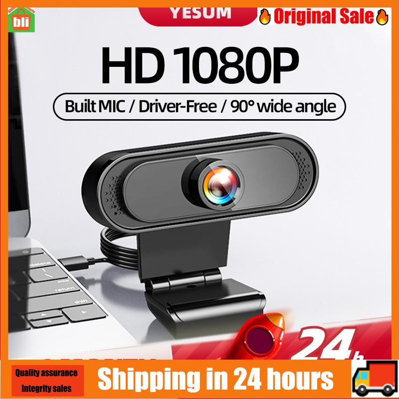 Ready stock#【24H SHIPS】Online class HD 1080P 720P Webcam Web Mini 4k Camera USB pc camera Computer with mic Microphone For Computer Laptop webcam for pc@bli