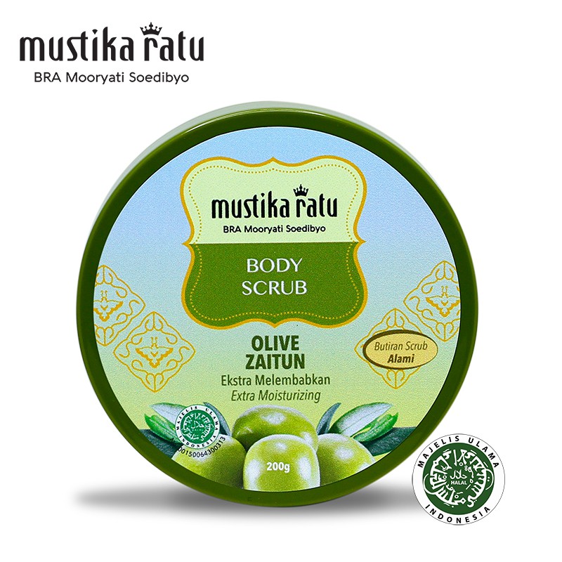 Mustika Ratu Zaitun Body Scrub For Moisturize Freshen And Glowing Skin