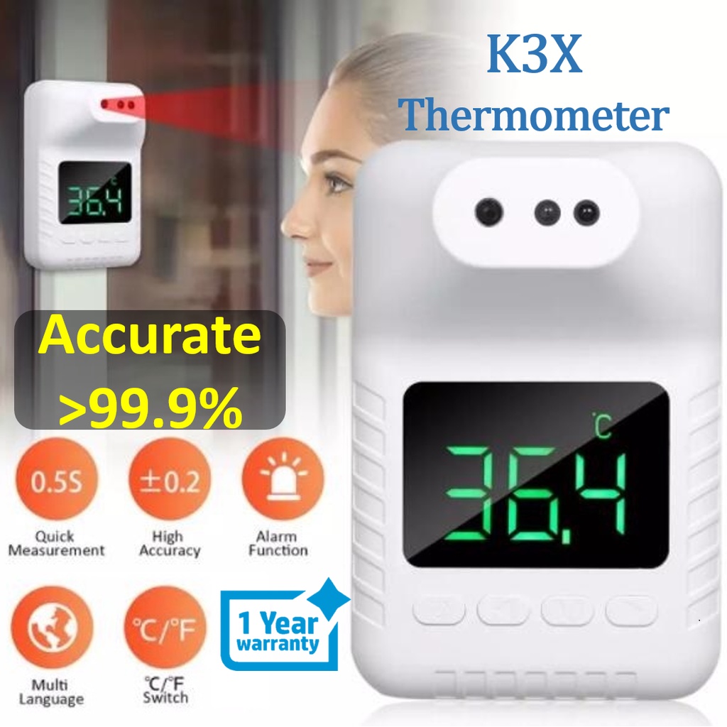 Ourdoor Thermometer K3X, K3X Non-contact Infrared Thermometer Wall-Mounted Forehead Thermometers