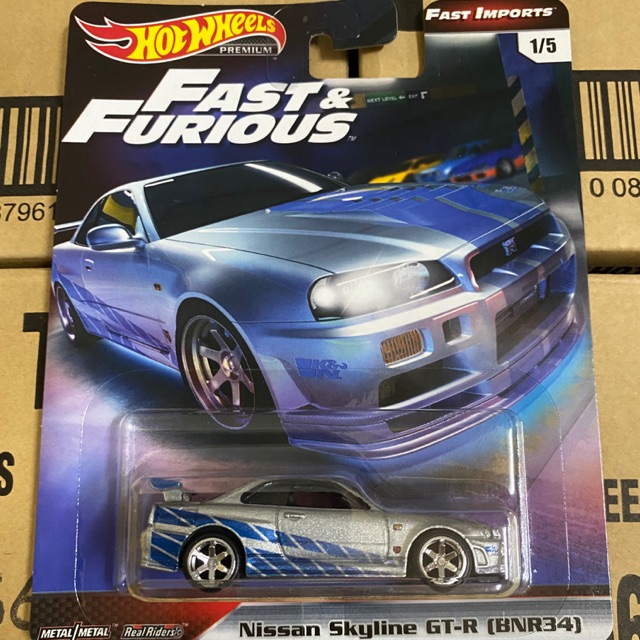 Hot Wheels Fast Furious Nissan Skyline Gt R R34 Shopee Malaysia