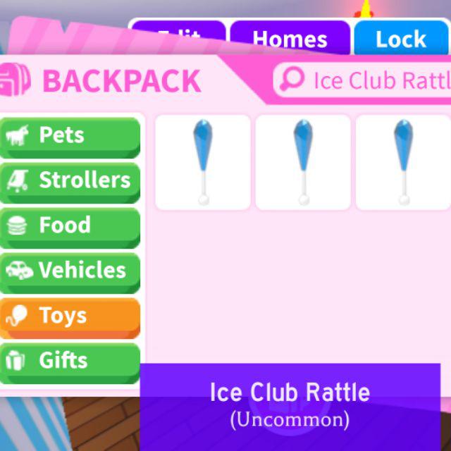 Adopt Me Ice Club Rattle