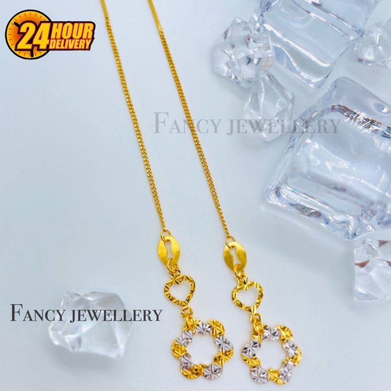 💎💎Fancy Jewellery💎💎 Emas 916 Subang Gantung Exclusive Emas 916 tulen Bajet Emas 916