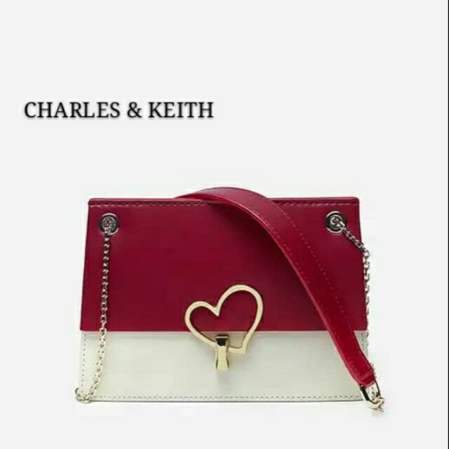 charles and keith padlock shoulder bag