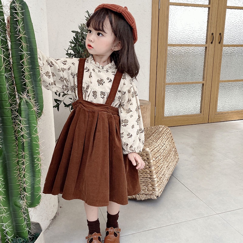 Kids Girls Student School Uniform Shirt Top With Suspenders Skirt Socks Children Choir Stage Performance Suit Schoolgirl Costume - 200000532 - View #2