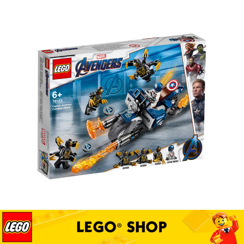 lego avengers endgame captain america outrider attack