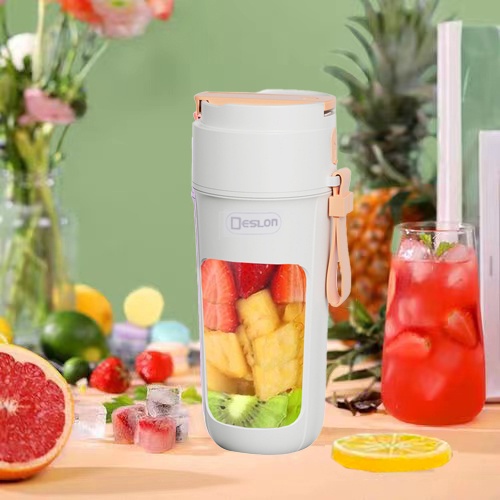 Douyin explosion juice cup  portable Fruit Juicer Blender 8 Blades Rechargeable Juicer mhome (340ml)