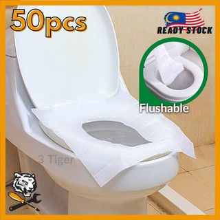 Disposable Paper Toilet Seat Cover For Camping Travel Sanitary 50Pcs LP 