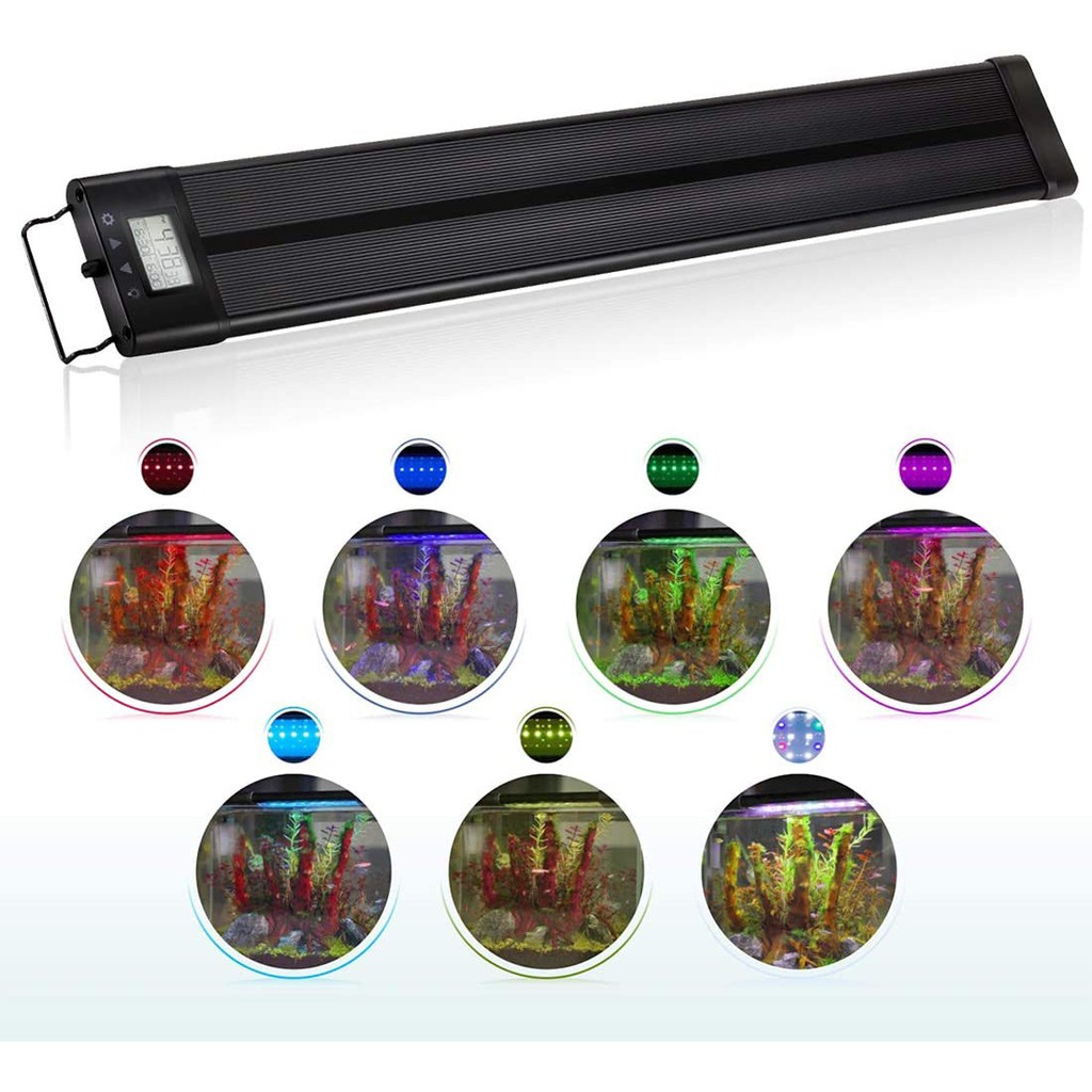 48W 75CM Aquarium Programmable LED Light IP68 Waterproof freshwater