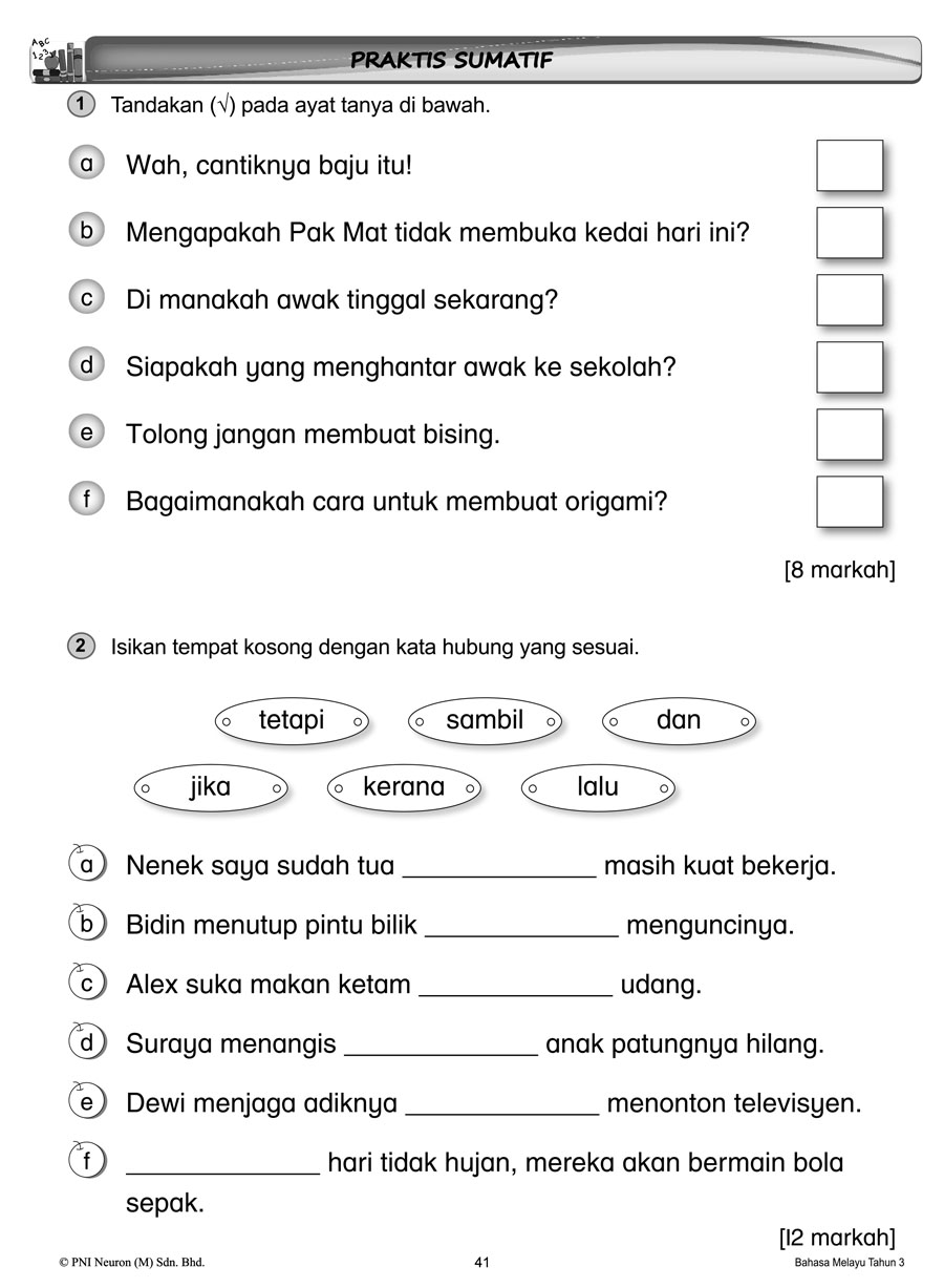 Modul Instrumen Bahasa Melayu Tahun 3 Koperasi Sri Seremban