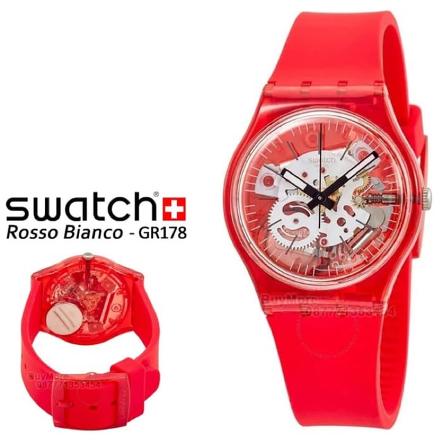 Swatch Rosso Bianco Gr178 Shopee Malaysia