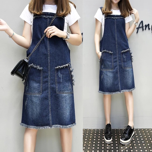 denim jumpsuit skirt
