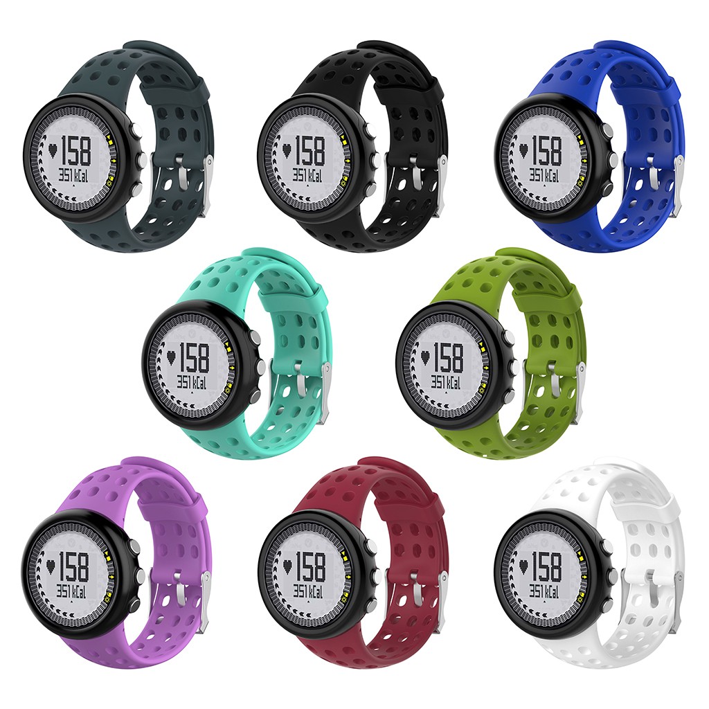 Replacement Silicone Bracelet Strap Band for Suunto Quest M1 M2 M4 M5 Black+Red