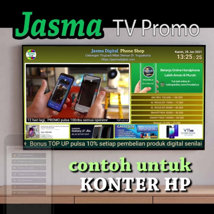 Papan Iklan Digital Indoor Reklame Tv Led Utk Konter Toko Hp Komputer Shopee Malaysia