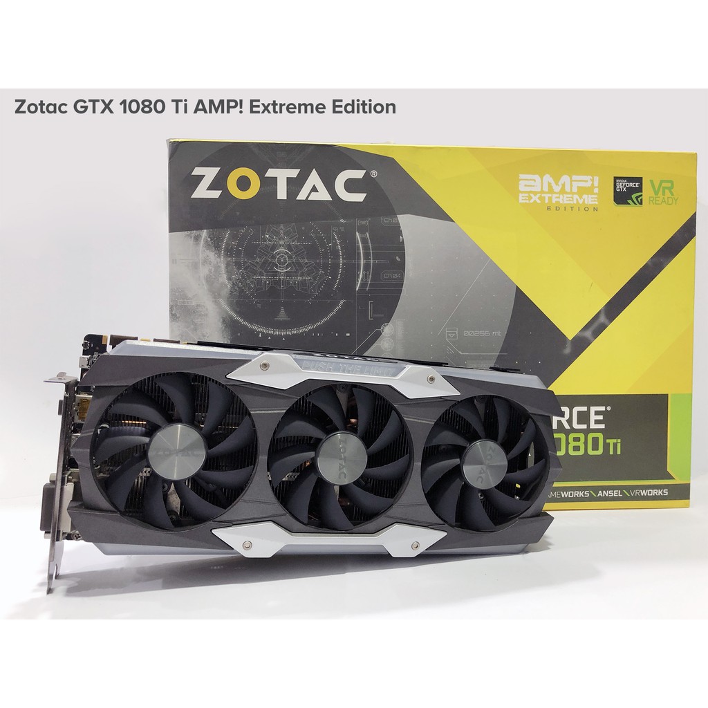 Used Zotac Geforce Gtx 1060 Amp Edition Gtx 1070 Ti Amp Extreme Gtx 1080 Ti Shopee Malaysia