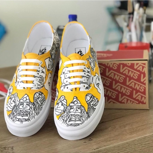 slip on vans custom