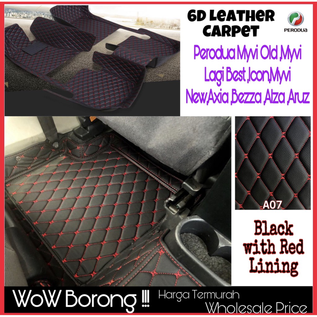 6D Leather Luxury Carmat Perodua Myvi Old ,Myvi lagi best 