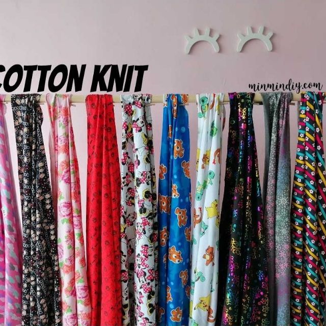 Kain Cotton Knit Cotton Lycra Kain Tshirt Murah SALE per