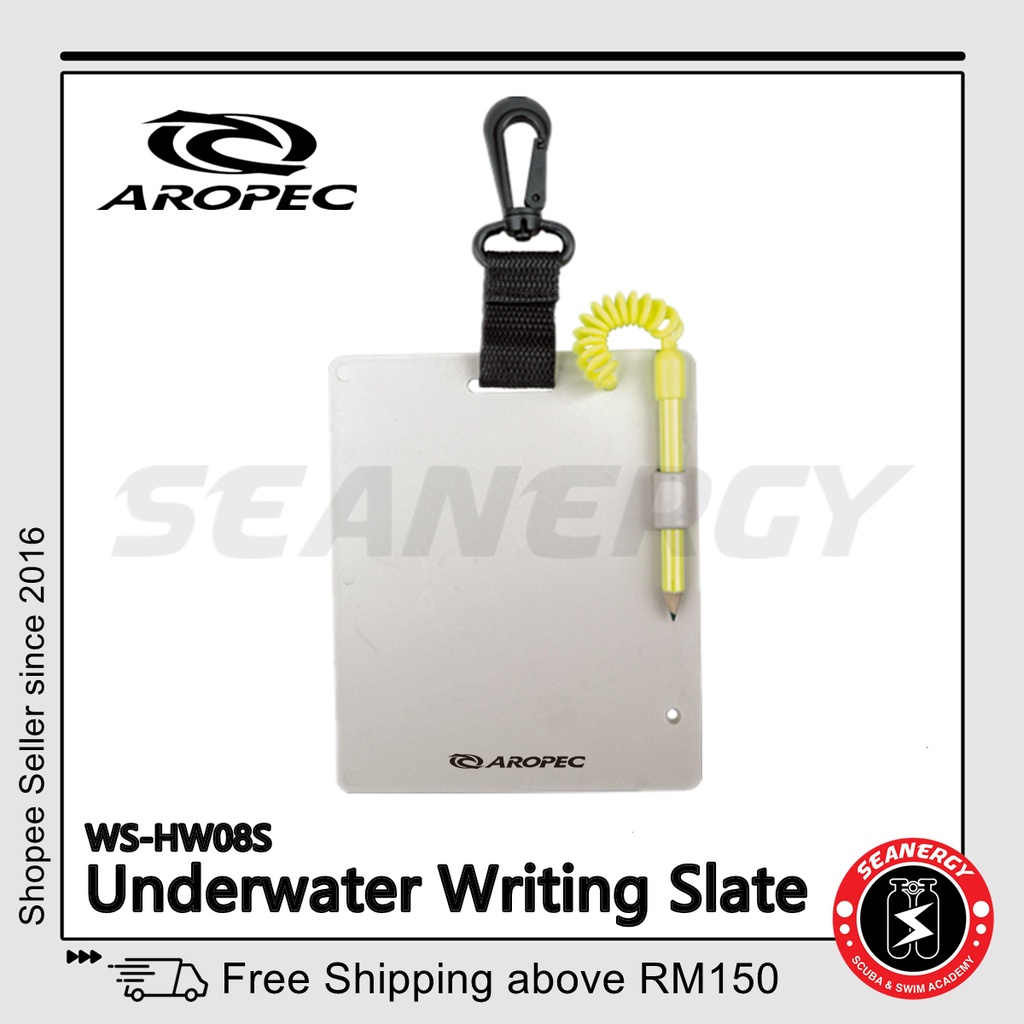 Aropec Underwater Writing Slate Scuba Diving Writing Slate Writing Board Shopee Malaysia