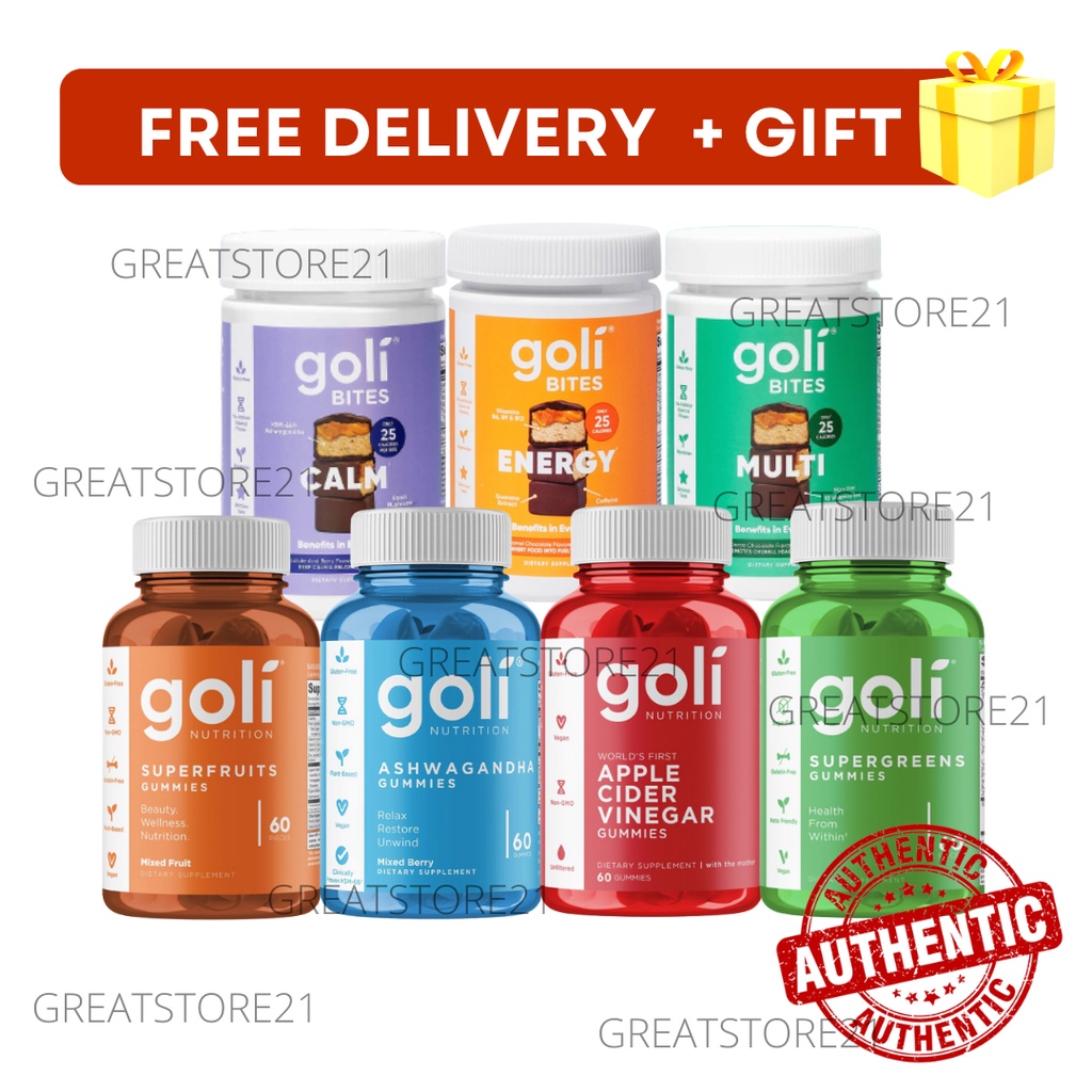 Goli Gummy Apple Cider Vinegar / Ashwagandha / SuperFruits 60s Gummies