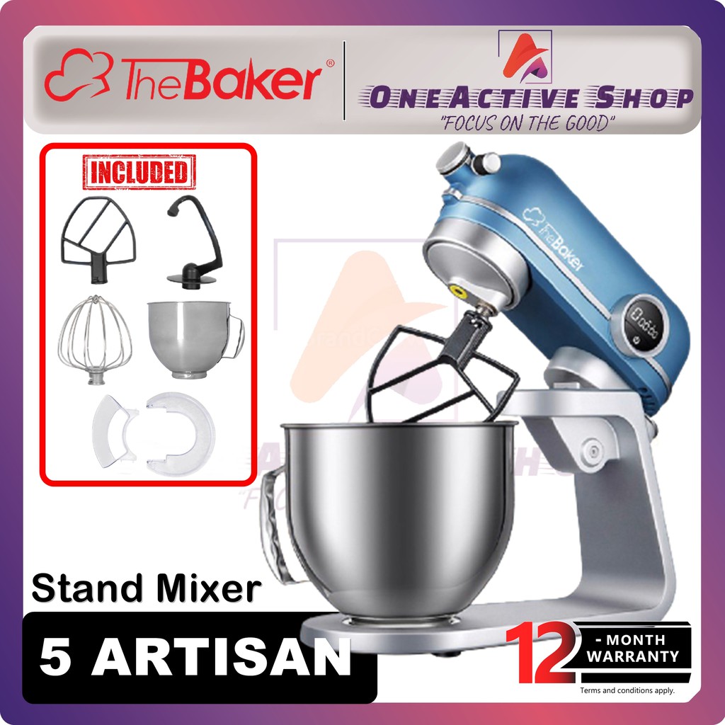 THE BAKER Stand Mixer 5 Artisan (5.0L) 800W DC Motor 1 Year Warranty