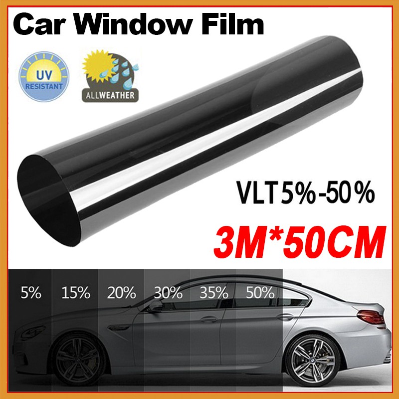 50cm X 3m VLT Car Window Film Sun Shade DIY Magic Tinted Films for Car ...