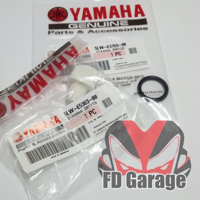 [READY STOCK] NVX155 OIL PLUG + ORING (CRANKCASE) Shopee Malaysia