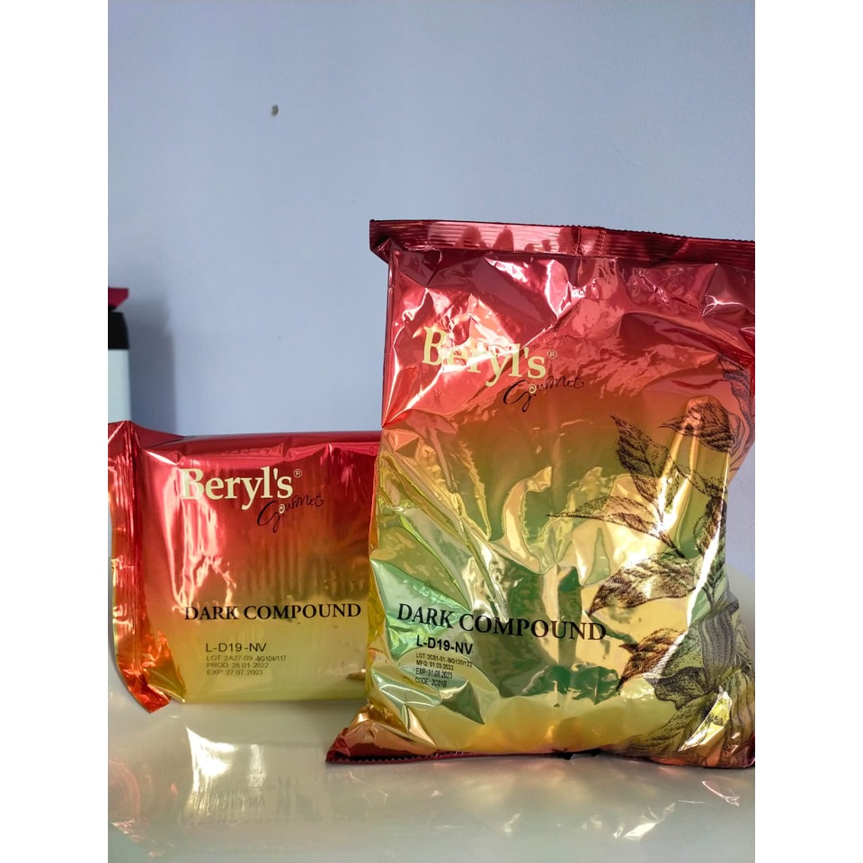 Beryls Chocolate Dark Compound Coins Coklat Hitam Coin 1kg Halal