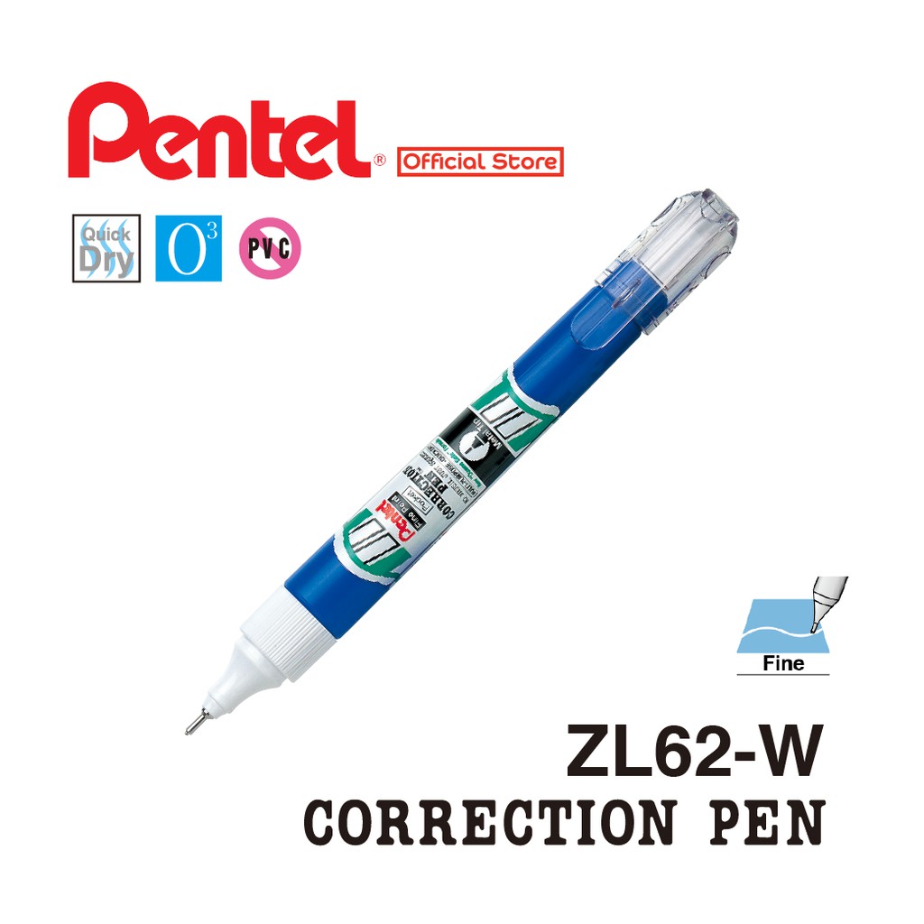 Corrector Pocket Pentel - Penna Correttiva Con Punta Fina Metallica, 7ml - Foto 3