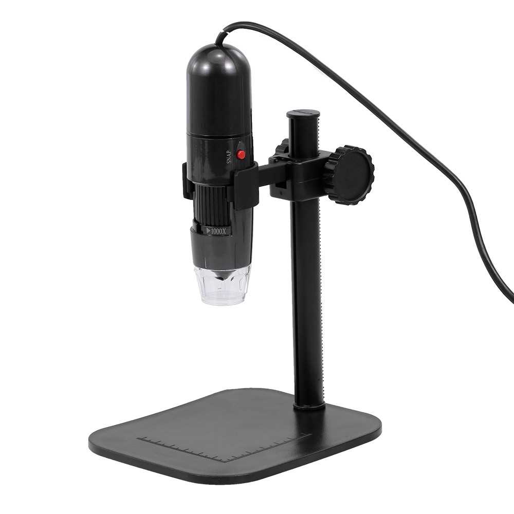 Digital Microscope 50X to 1000X Zoom HD Microscope USB Magnifier 8 LED Lights (Standard