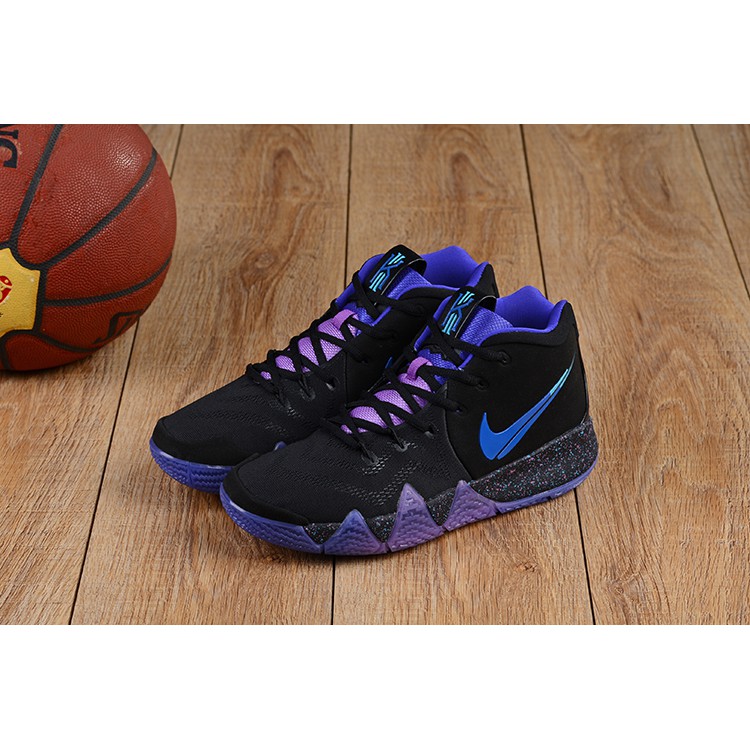 kyrie 4 black and purple