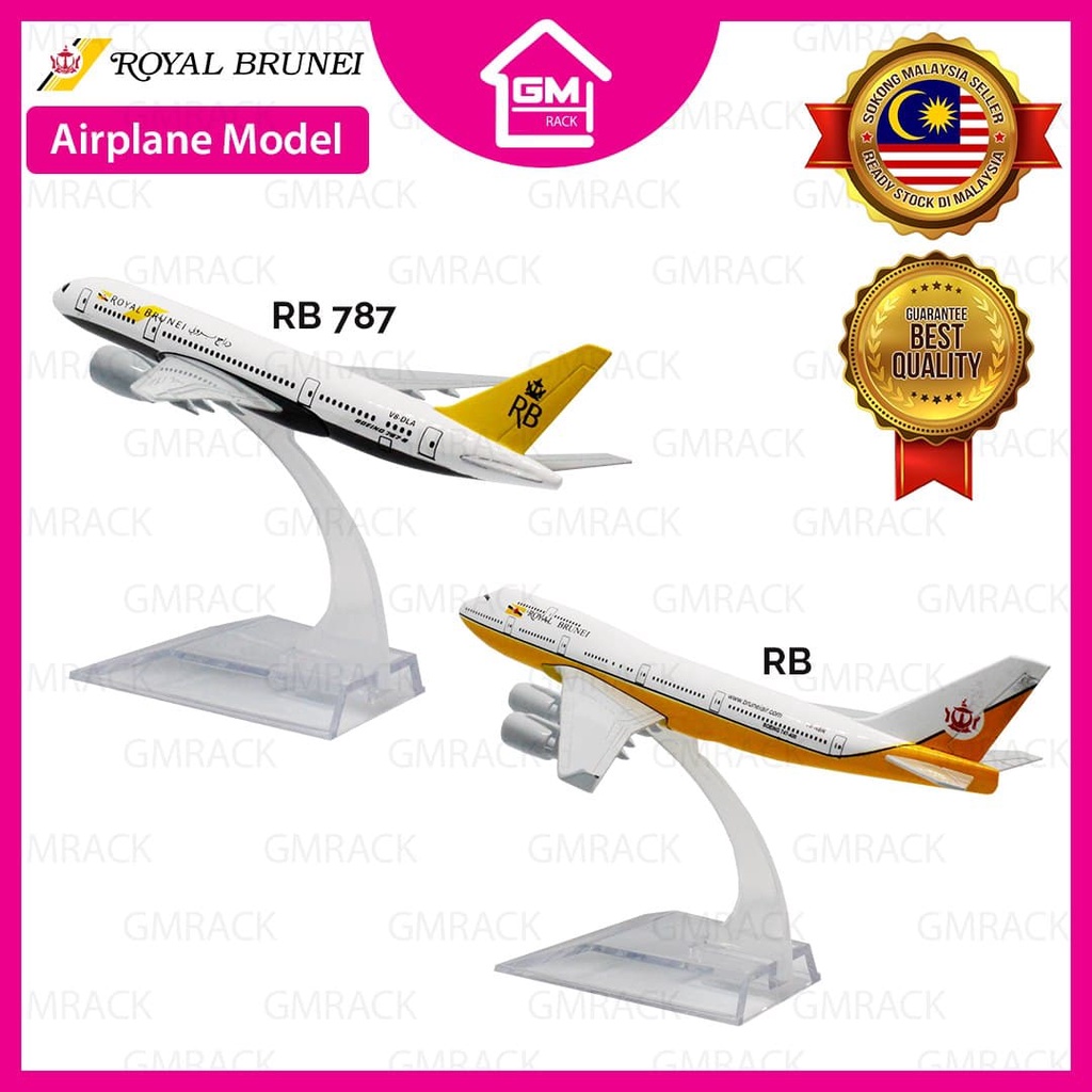 Gmrack Model Kapal Terbang Aircraft Model Airplane Model Royal Brunei Shopee Malaysia