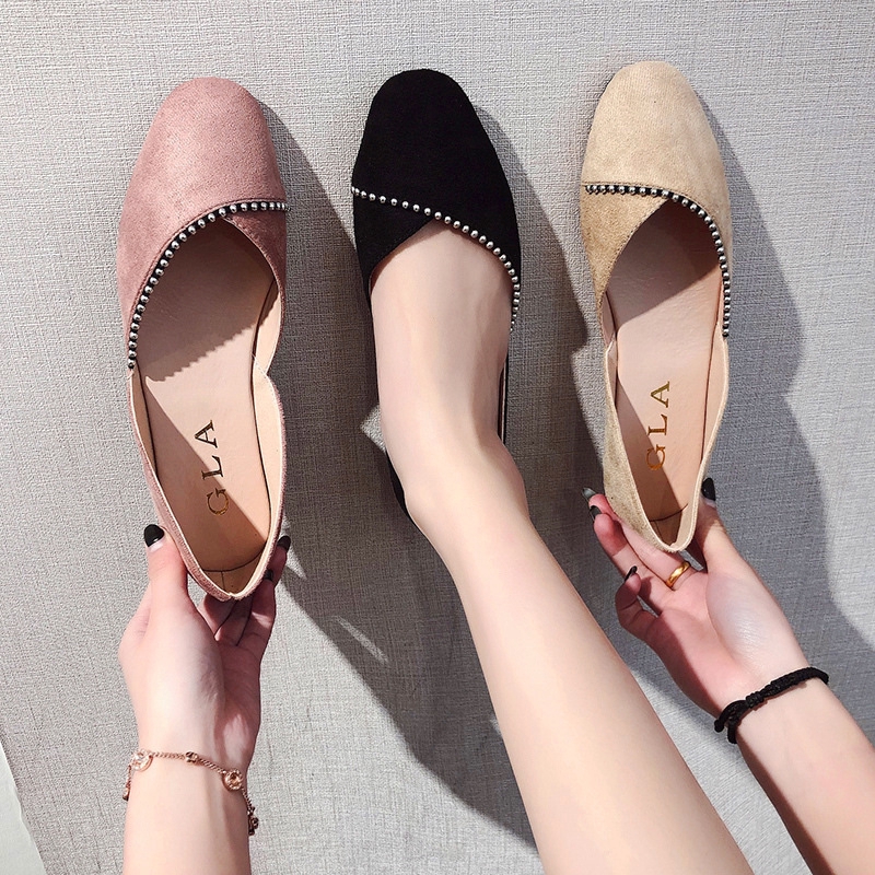 Ready Stock Women S Comfortable Flat Shoes Work Shoes Shopee