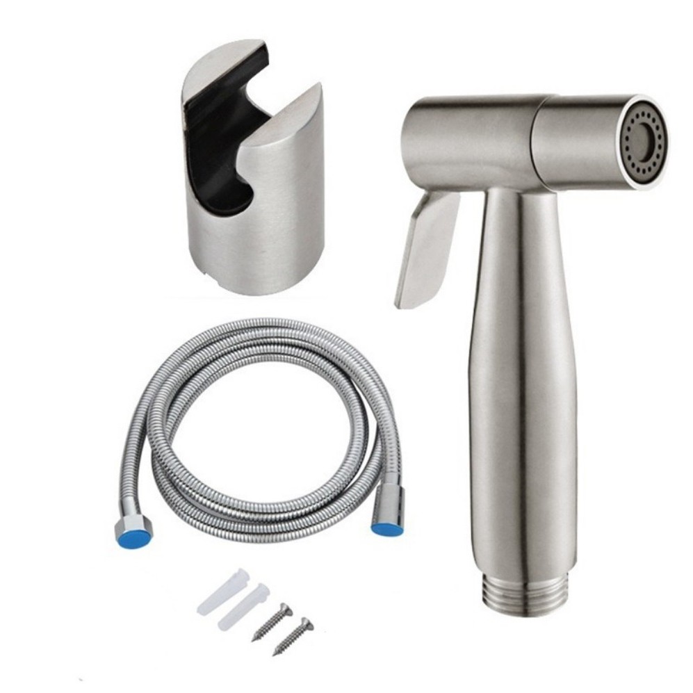 304 Stainless Steel Hand Spray Bidet Hose Set Toilet Bathroom Kitchen Water Bidet Tandas Paip Shopee Malaysia