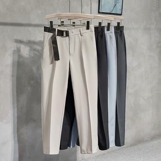 High-end suit pants【4 color S-3XL】Men's casual trousers Korean fashion trend suit trousers Slim fit