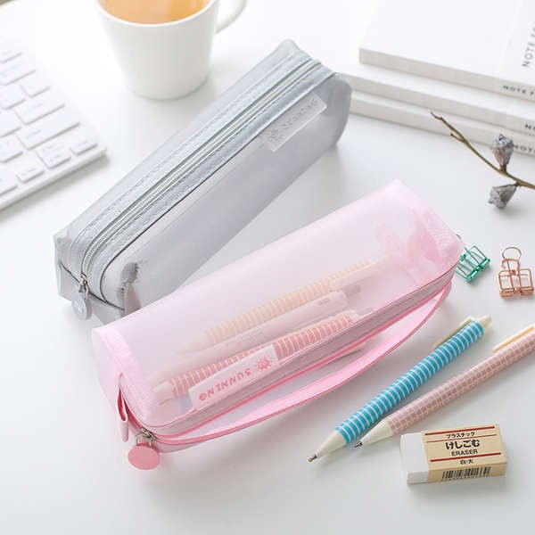 Pensel Case Pencil Box Pencil Casekaba Beruang Kasa Bersih Kain Pensil Lutsinar Korea Ins Mudah Gadis Comel Hati Pelajar Kecil Alat Tulis Kecil Beg Sekolah Rendah Pelajar Sekolah Rendah Peperiksaan Pelajar Dengan