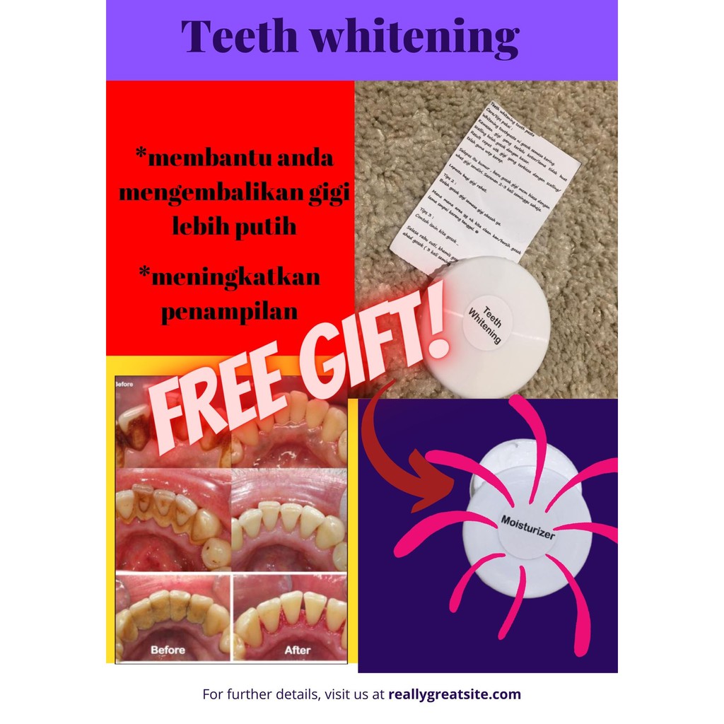 Teeth Whitening Pemutih gigi Karang Gigi Kuning Klinik